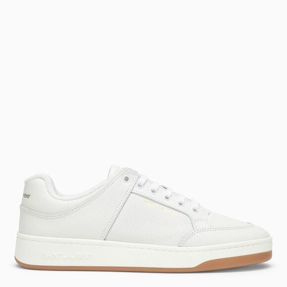Fashion-Forward Men's Leather Perforated Sneakers - Picture 1 of 4